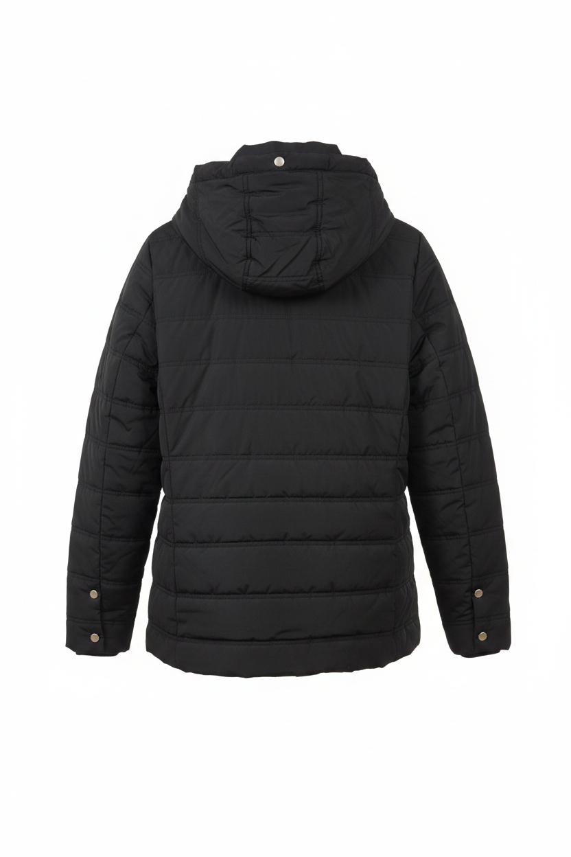 Black Puffer Jacket – Back