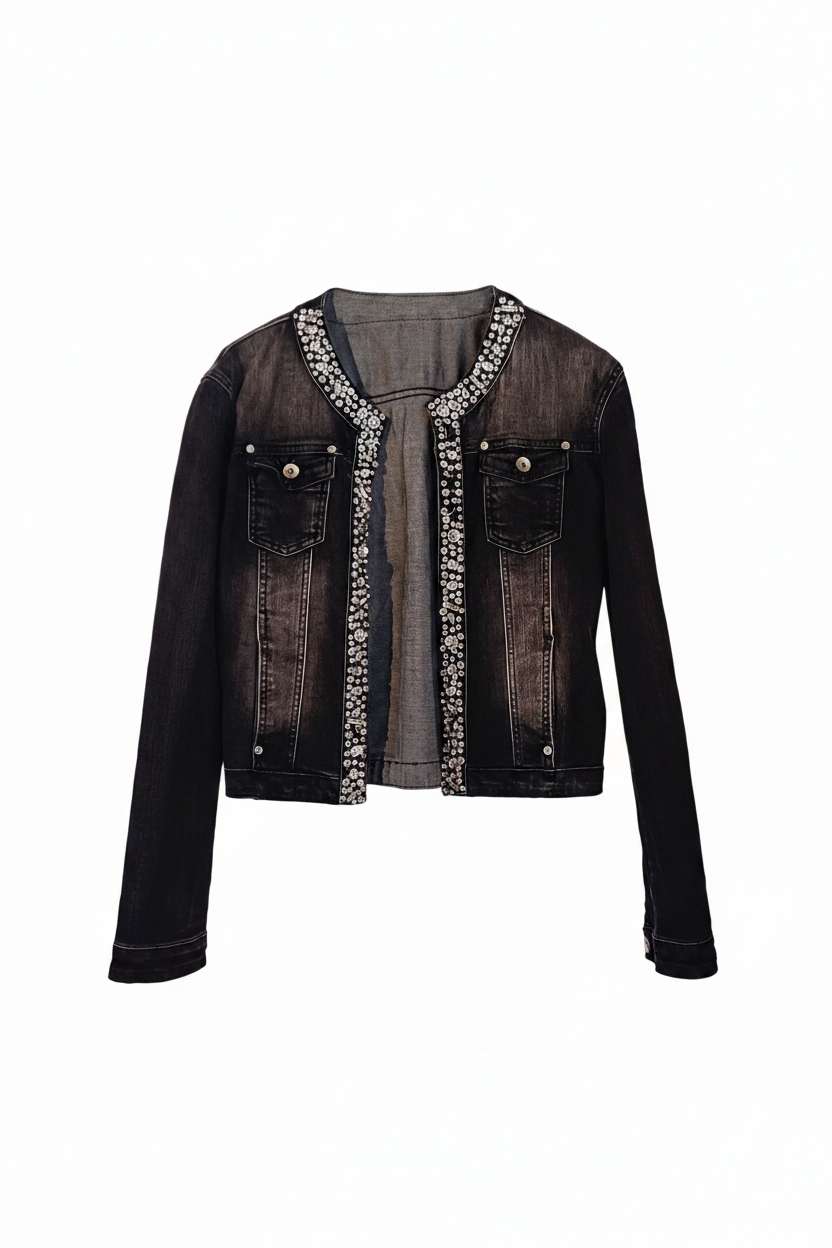 Bling Denim Jacket – Front