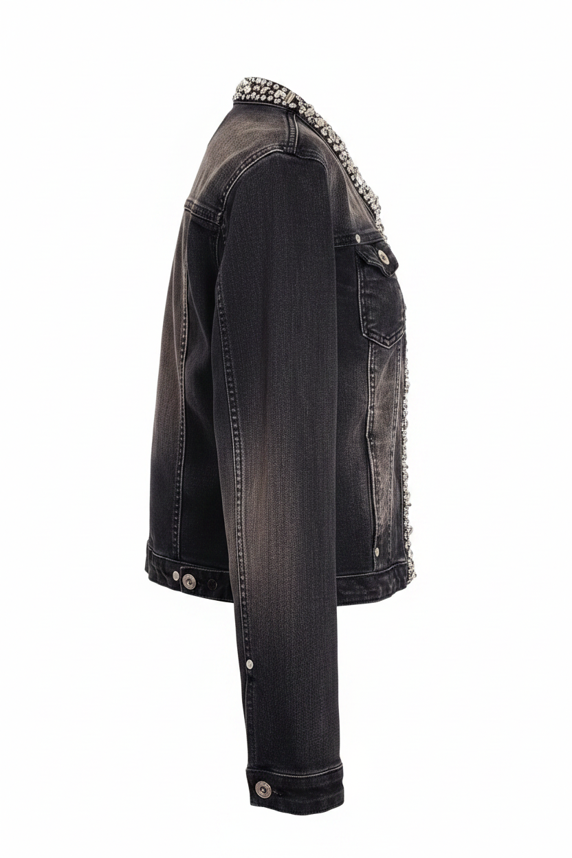 Bling Denim Jacket – Side Profile