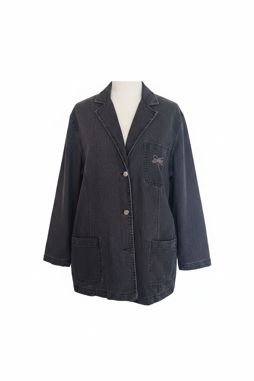 Butterfly Denim Jacket – Front