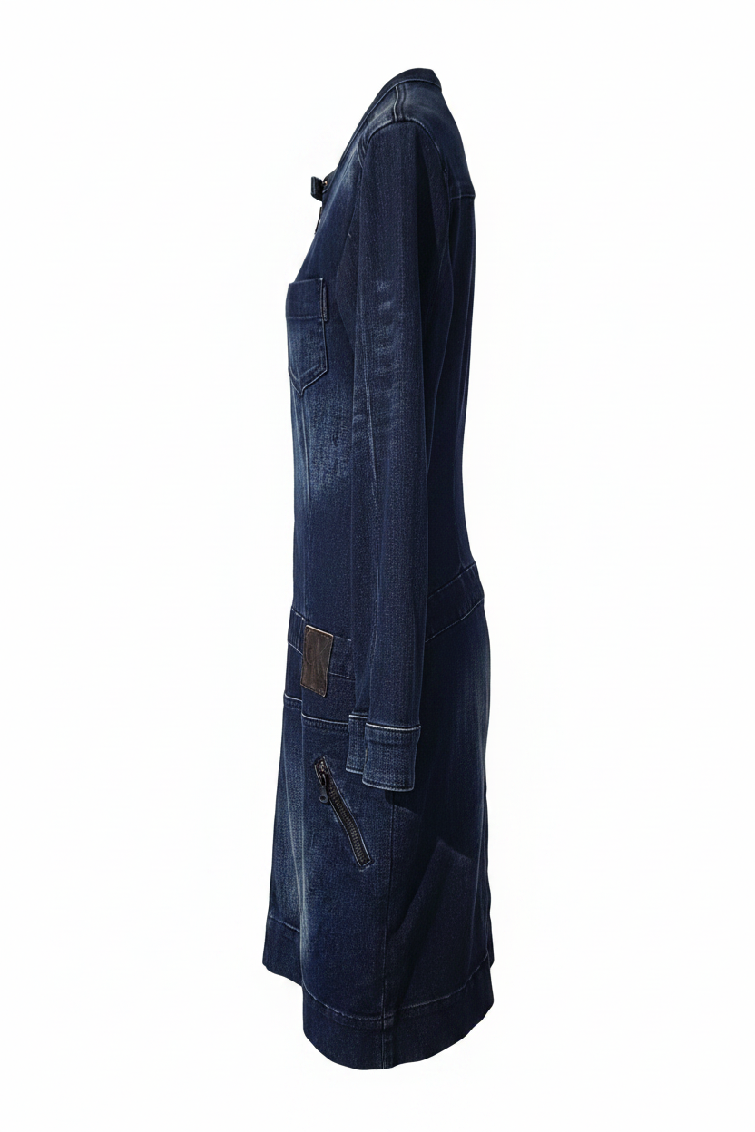 Calvin Klein Denim Dress – Side Profile
