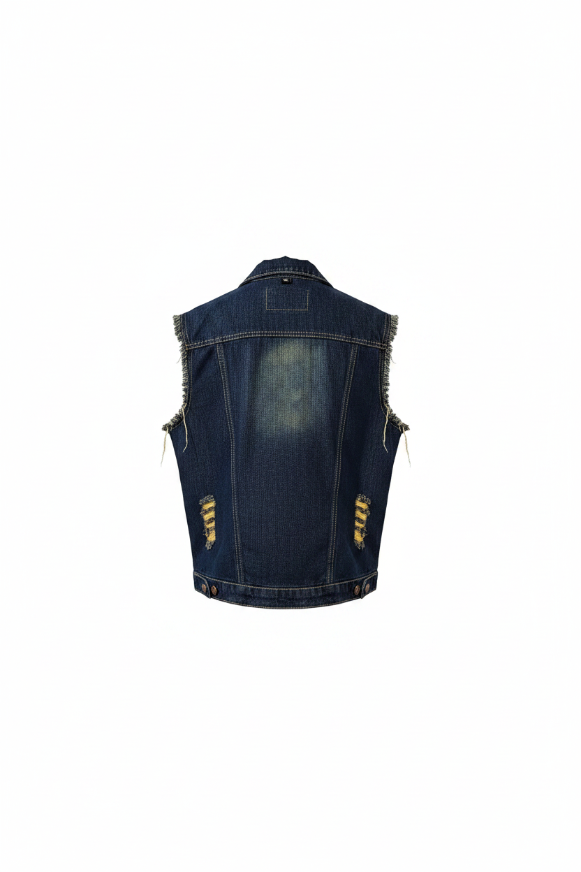 Cut Off Denim Jacket – Back