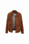 David Moore Classic Suede Jacket – Front