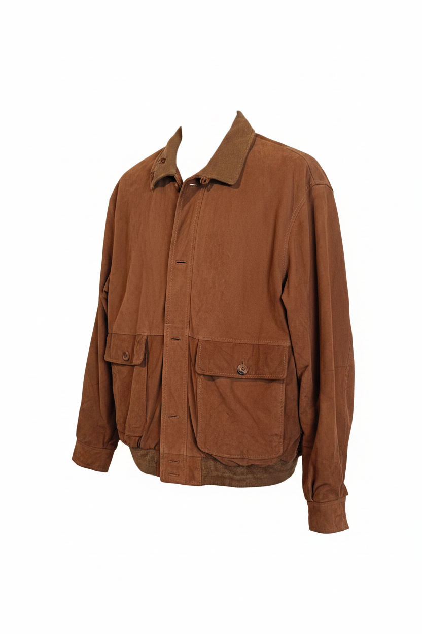 David Moore Classic Suede Jacket – Three-Quarter