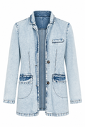 Denim Blazer Jacket – Front