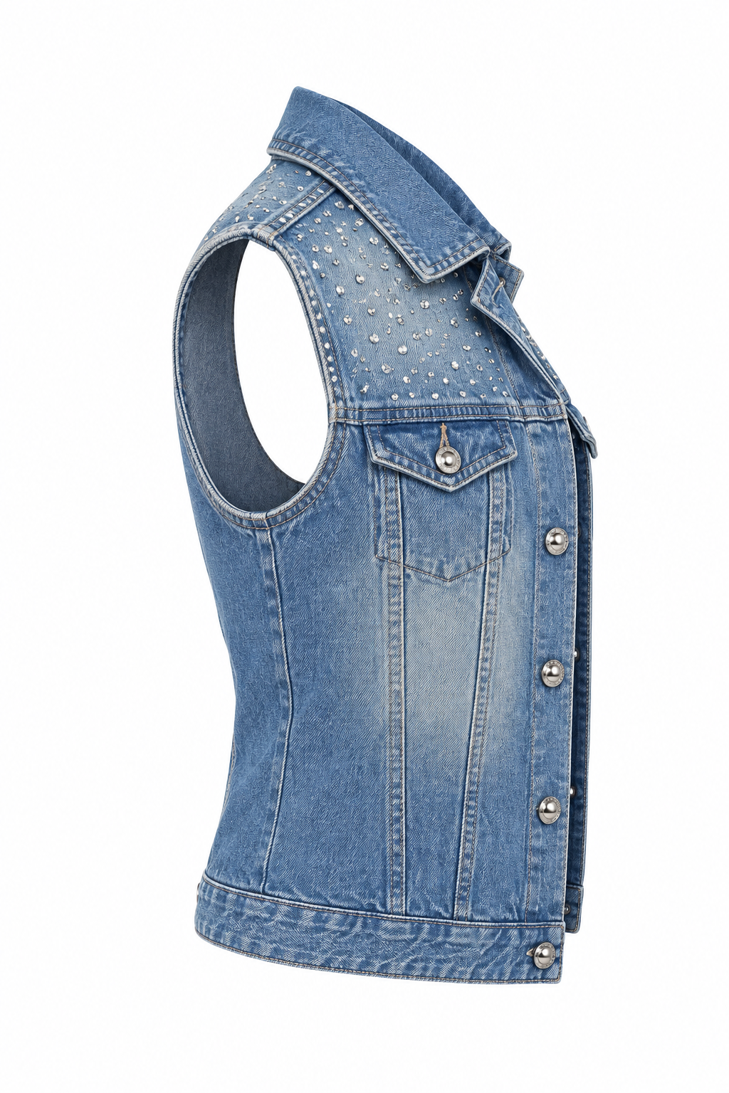 &Denim Vest – Right Side