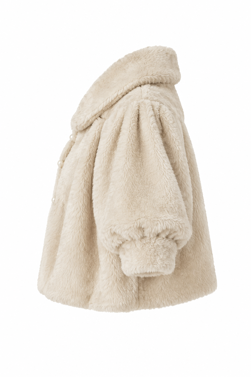 Faux Fur Bolero, left side view