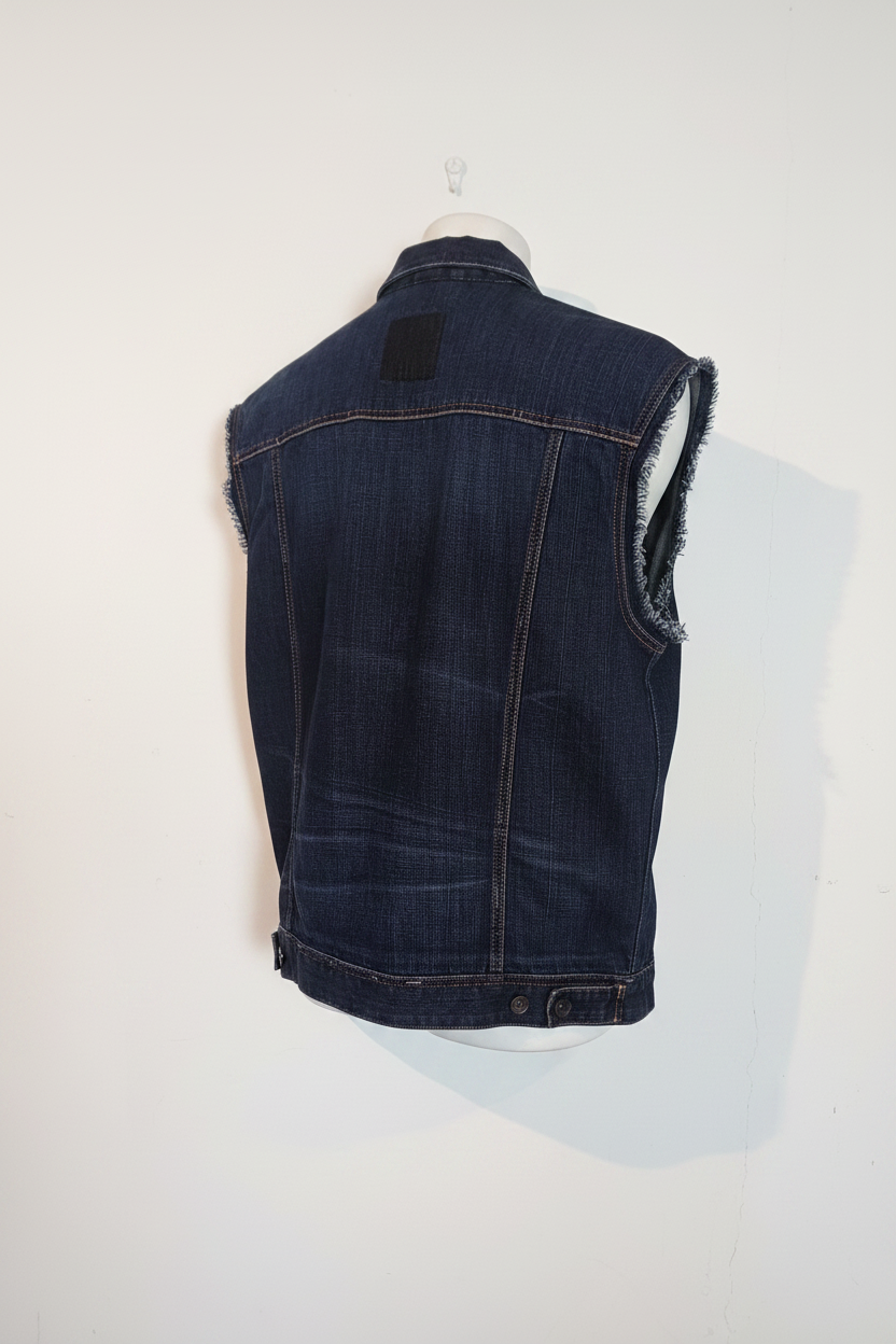 Guess Cutoff Denim Three-Quarter Back