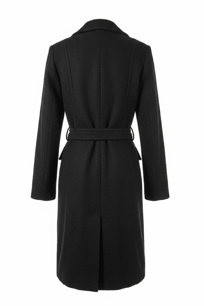 H&M Black Coat – Back