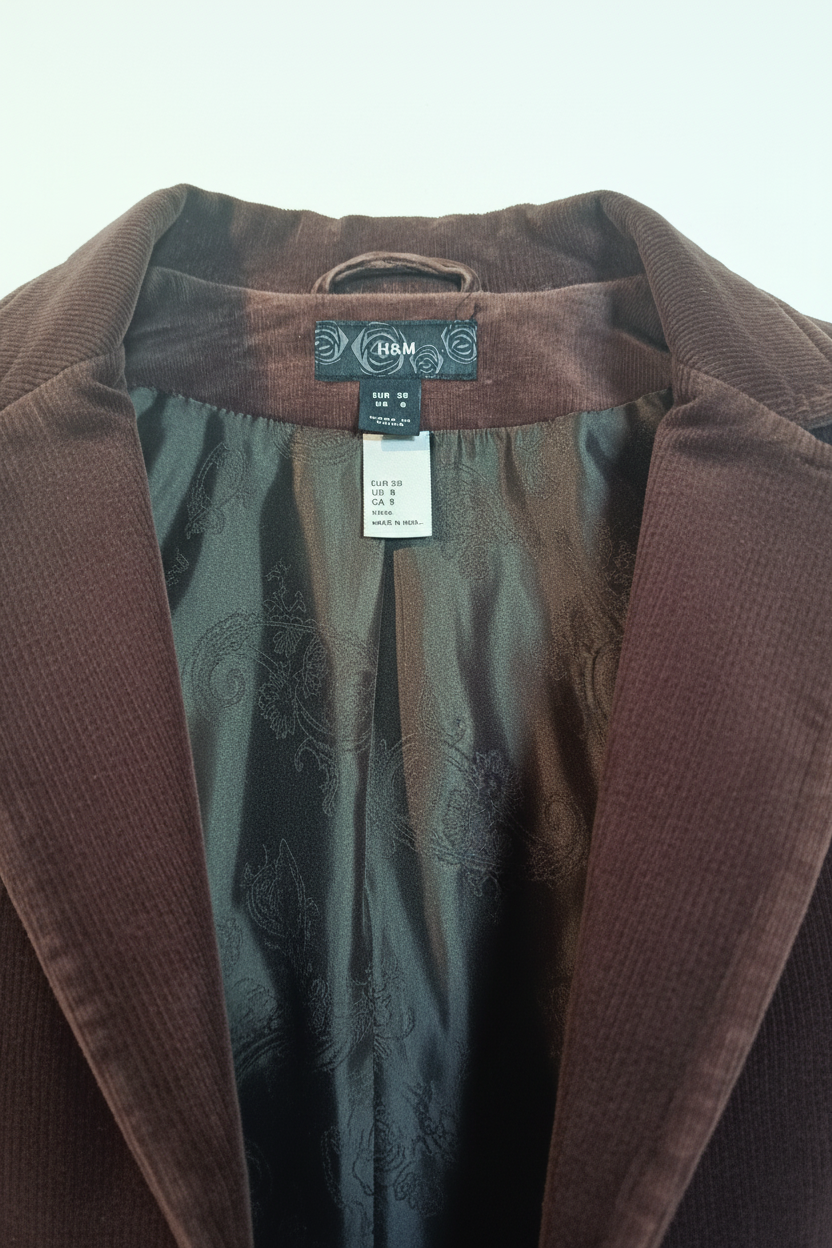 H&M Corduroy Jacket Label