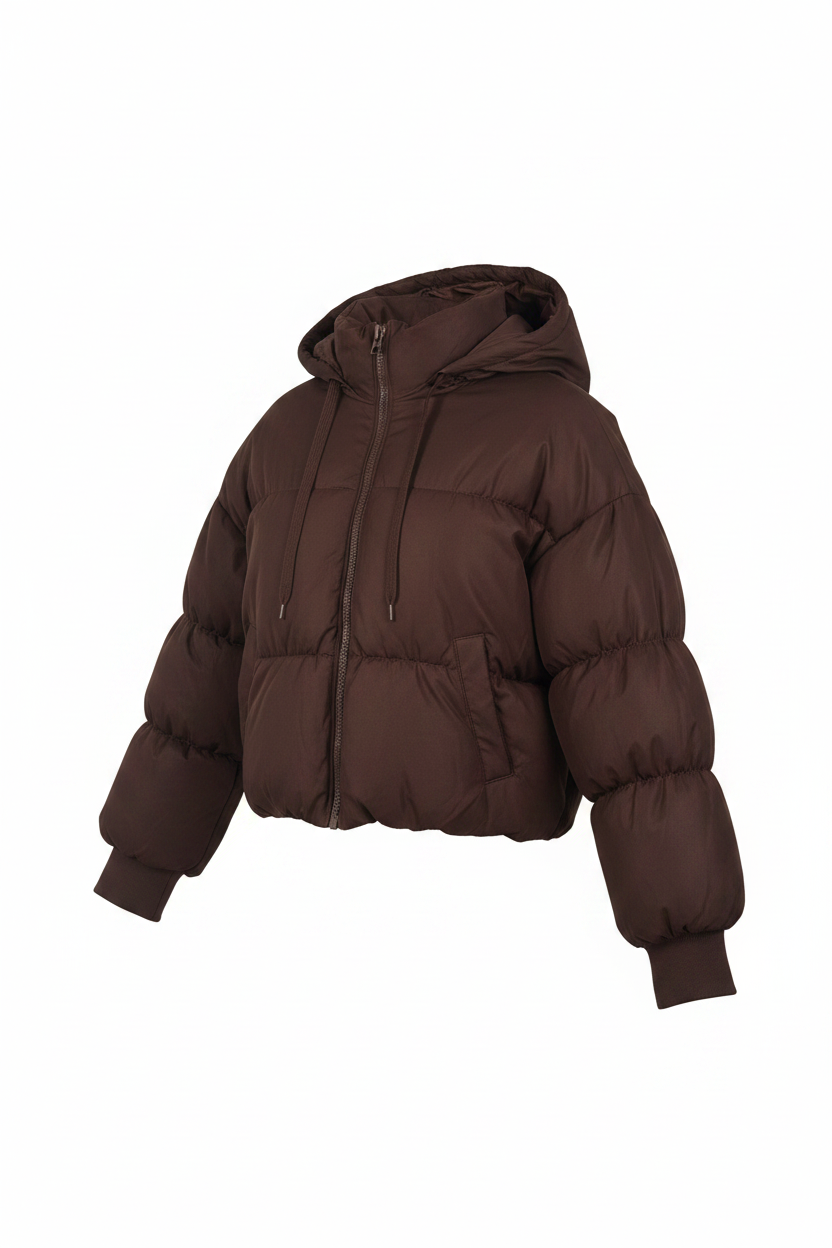 H&M Divided Puffer Crop – Three-Quarter