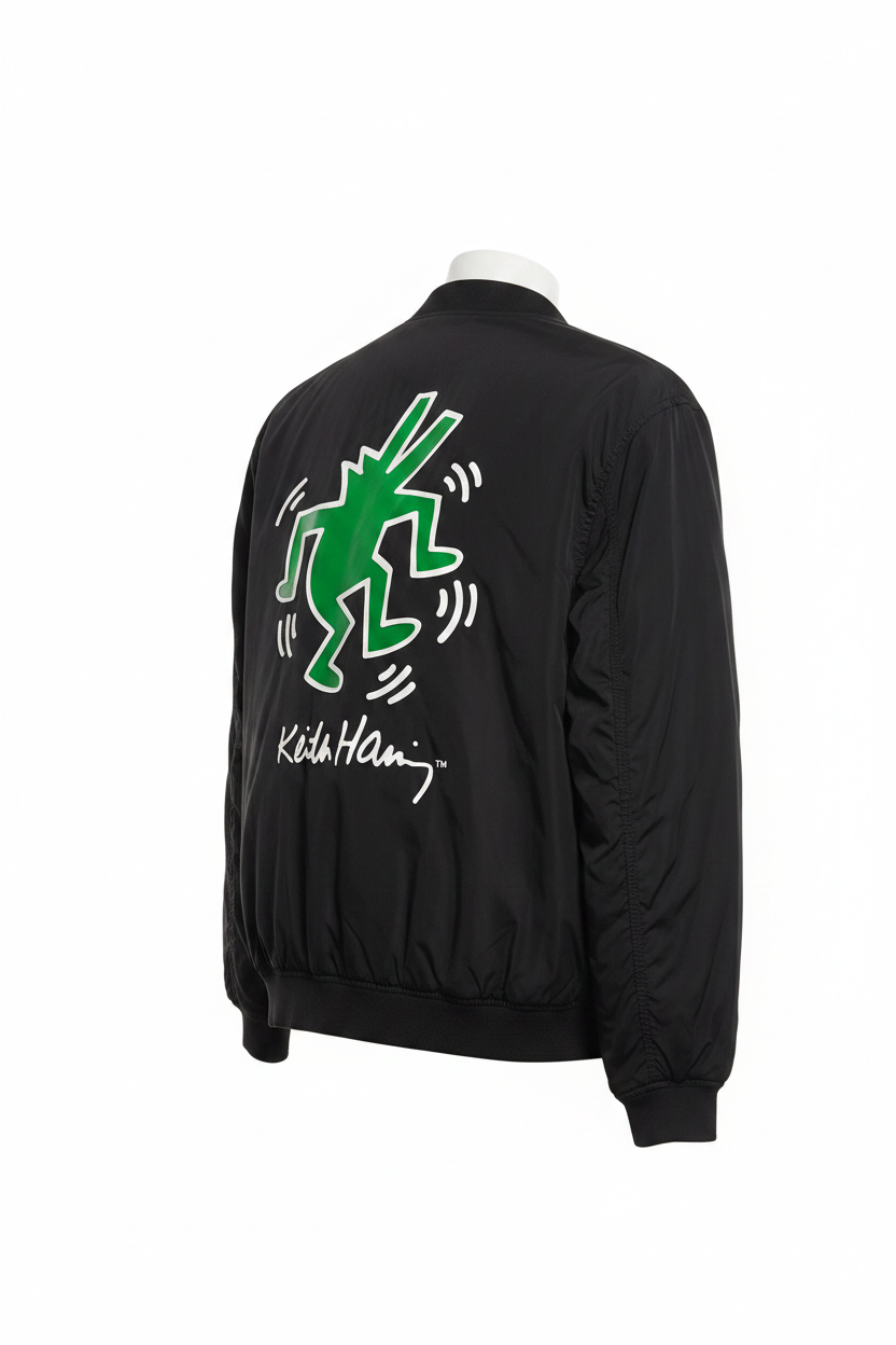 H&M Keith Haring Bomber Three-Quarter Back