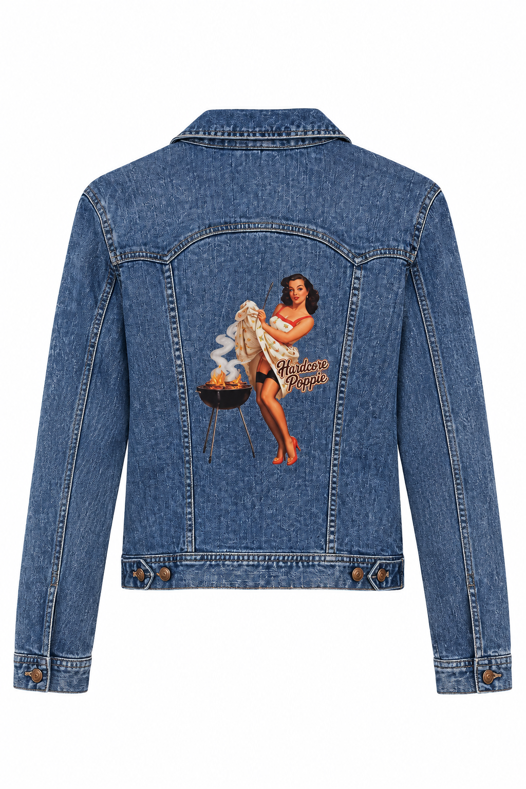 Hardcore Poppie Denim Jacket, revised back view