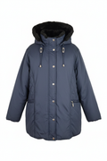 Navy Quilted Jacket – Front