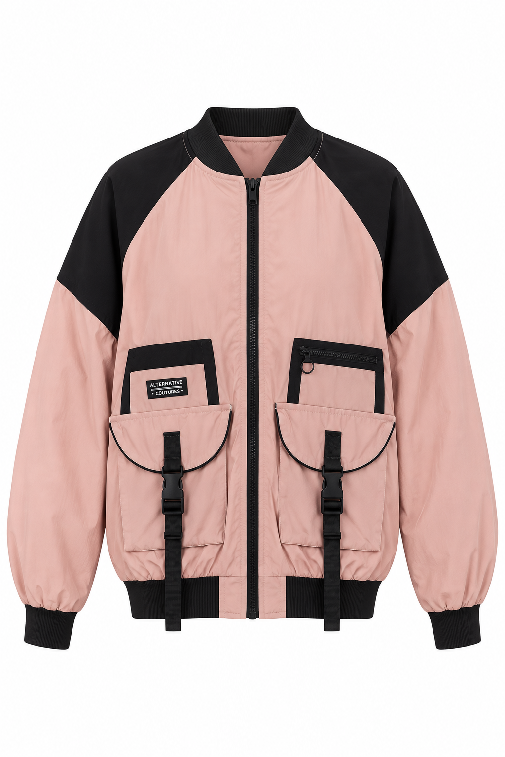 Pink and Black Bomber – Front