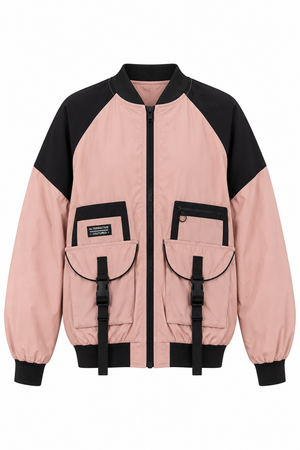 Pink and Black Bomber