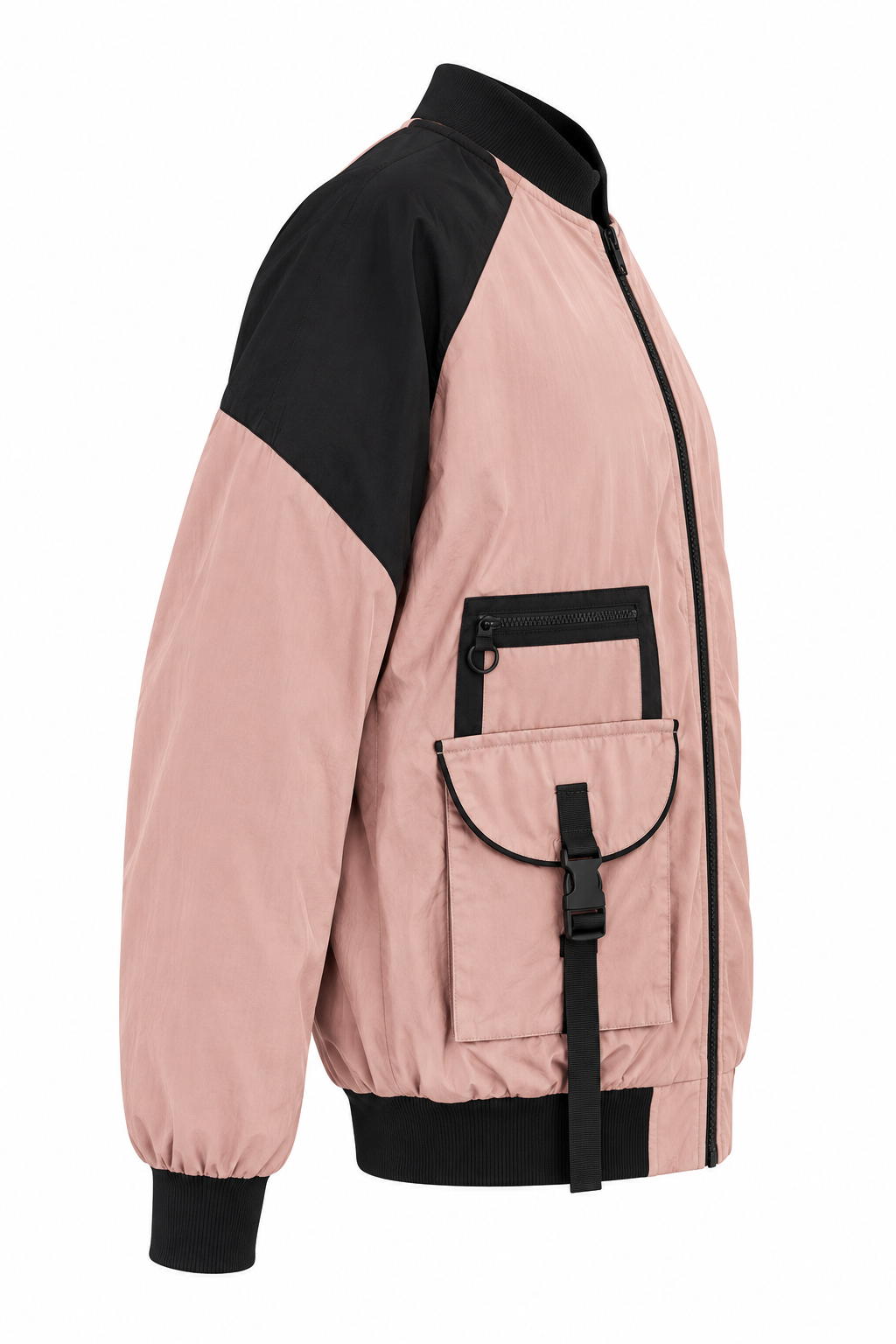 Pink and Black Bomber – Left Side