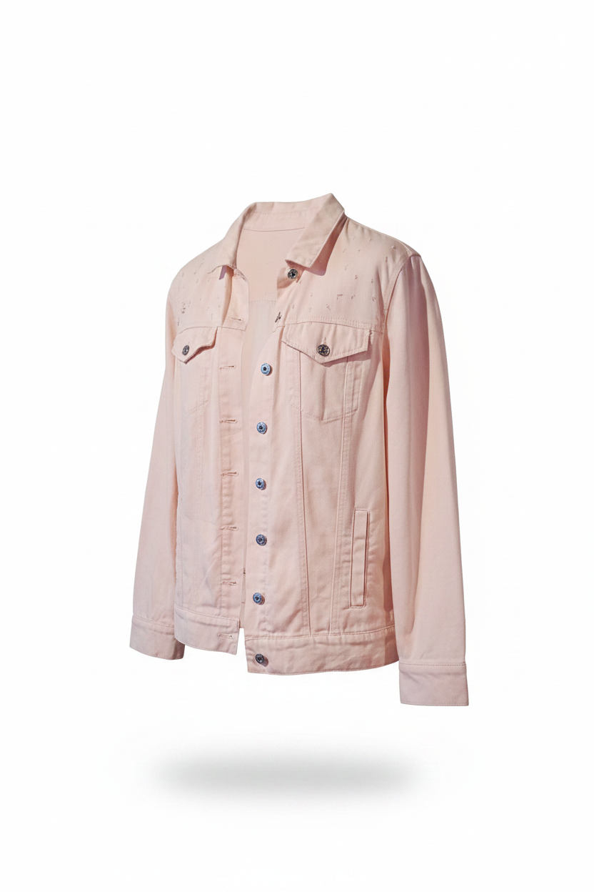 Pink Denim – Three-Quarter