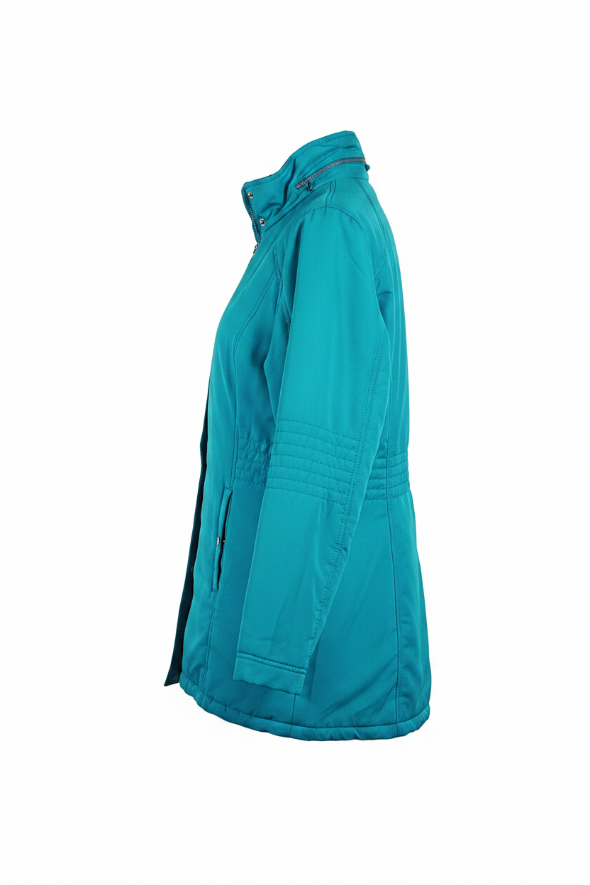 Teal Jacket – Side Profile