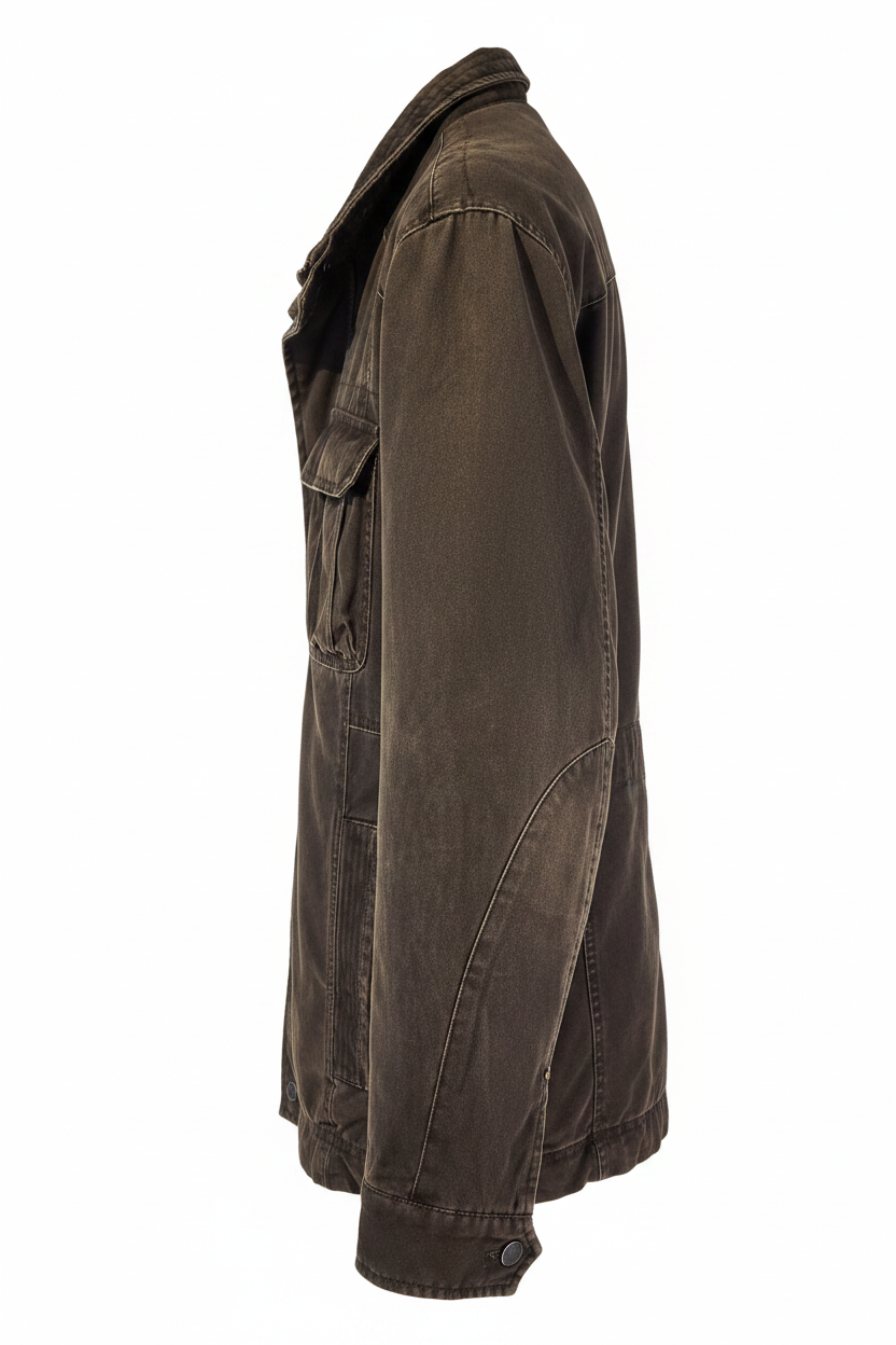 Vintage Camel Jacket – Side Profile