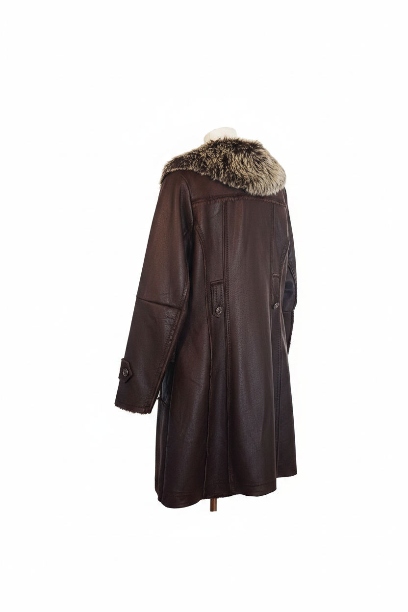 Vintage Chic and Jeune Coat Three-Quarter Back