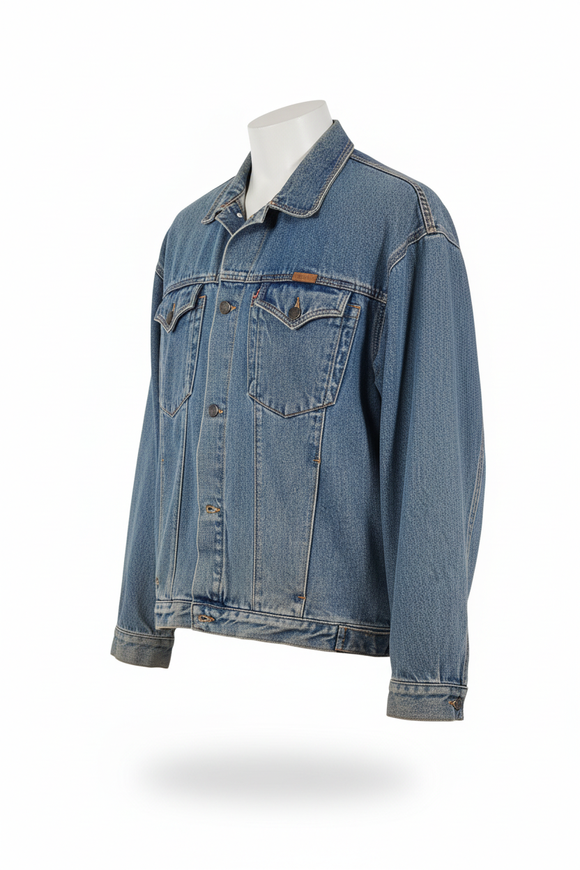 Vintage Wrangler Trucker Denim Jacket – Left Side
